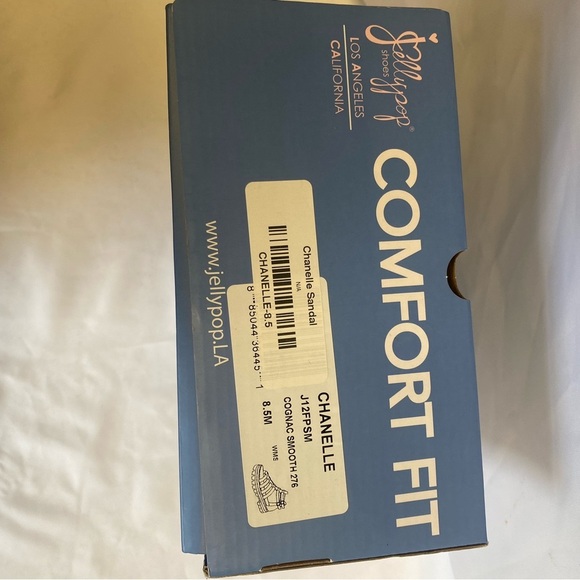 NIB Jellypop Chanelle Comfort Fit Gladiator Sandals in color Cognac Smooth - Picture 7 of 7